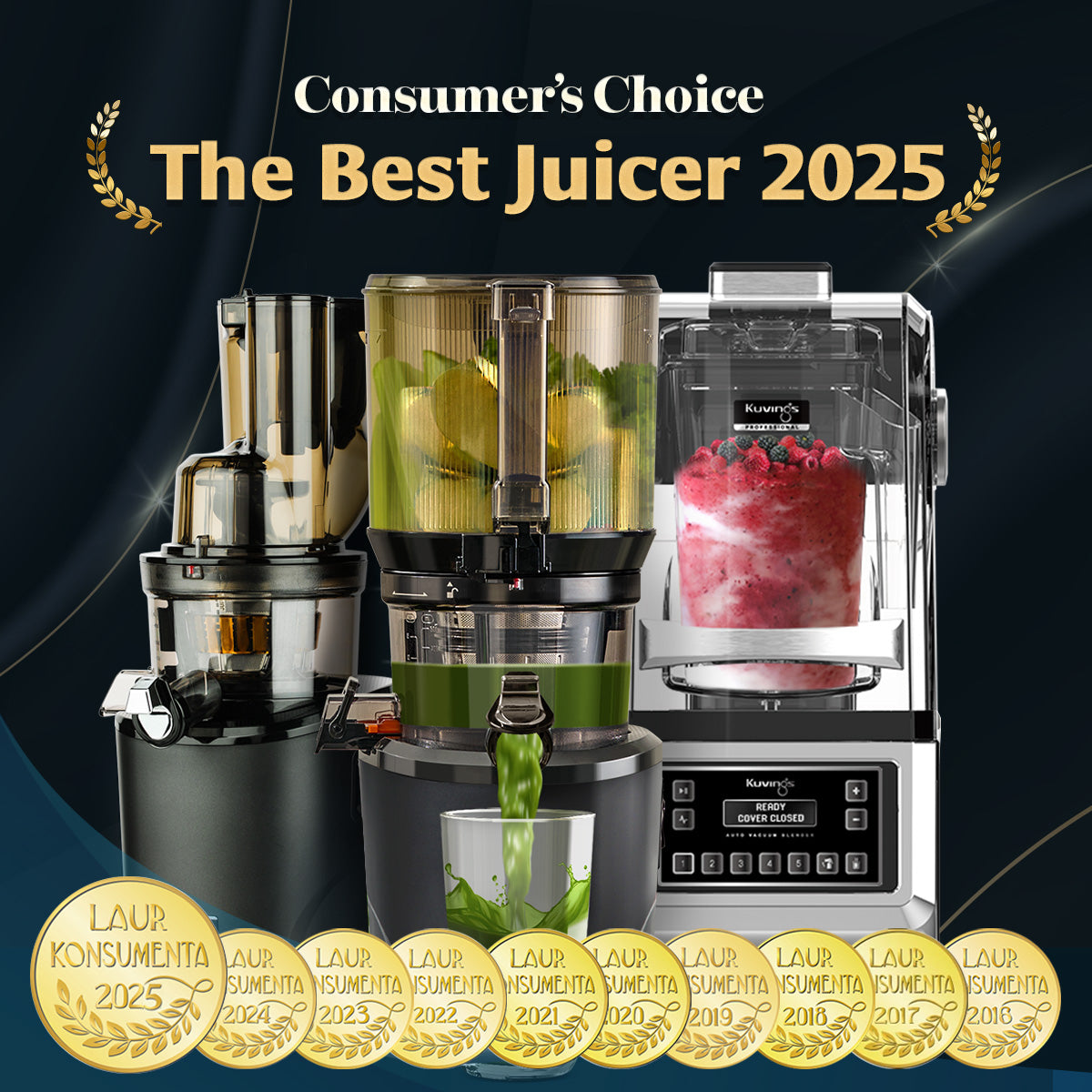 Kuvings won the Consumer’s Choice Award continuously for 10 years