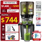 Kuvings AUTO10S black cold press slow juicer Mid-Year Sale promotion in Singapore