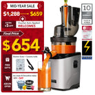 Kuvings REVO830 silver cold press slow juicer Mid-Year Sale promotion in Singapore